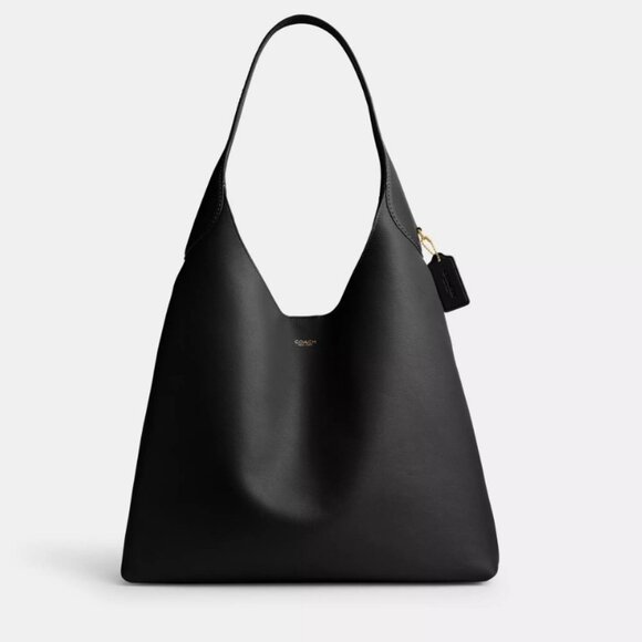 COACH Brooklyn 39 smooth leather large shoulder bag - Black - Picture 1 of 16